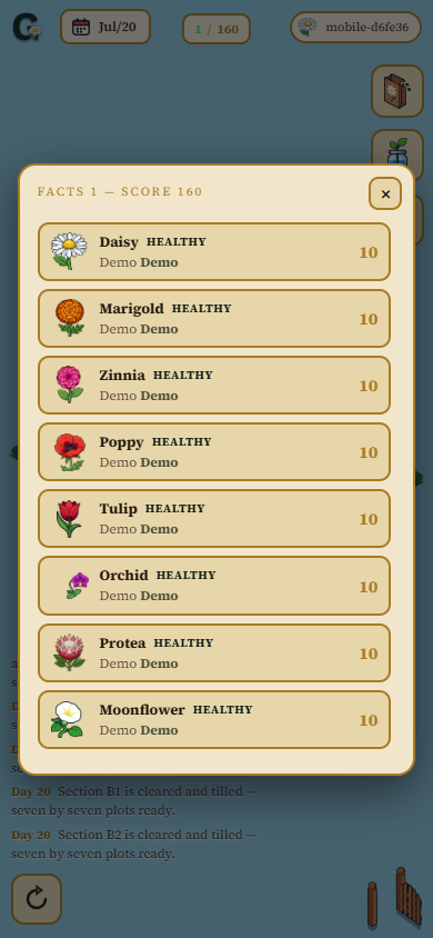 A fact you've learned, on mobile
