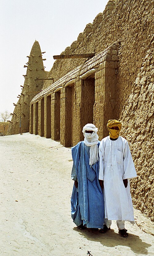The mud-brick Djinguereber Mosque at Timbuktu