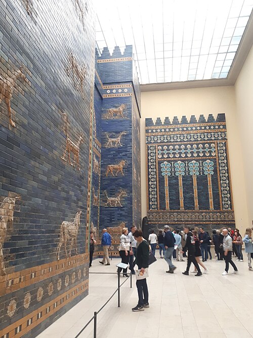 The reconstructed Ishtar Gate in the Pergamon Museum, Berlin